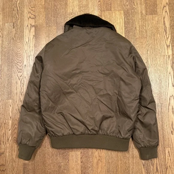 Vintage 70s Sears Work Leisure Made in Japan Aviator Nylon Jacket Mens Medium - Picture 2 of 11